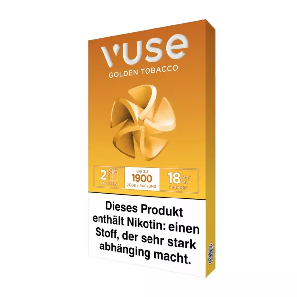 VUSE Pro Pods Golden Tobacco 18mg/ml - 2 Stück pro Packung