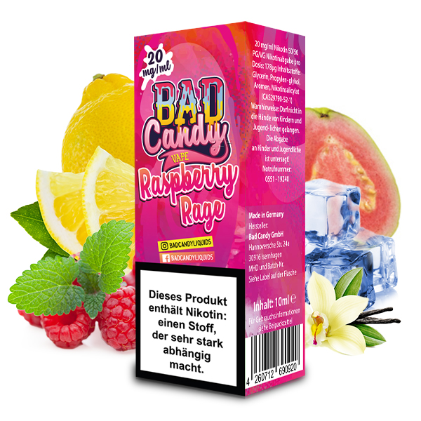 BAD CANDY Raspberry Rage 20mg/ml Liquid 10ml