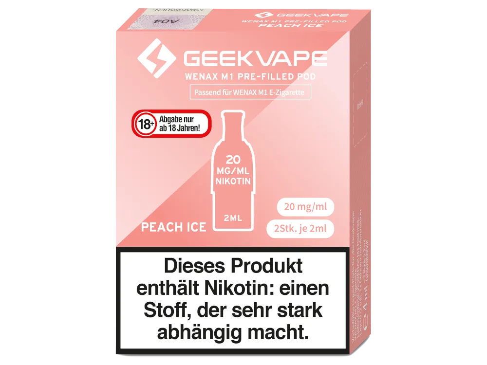 Geekvape Wenax M1 Pods Peach Ice 20mg/ml 2 Stück