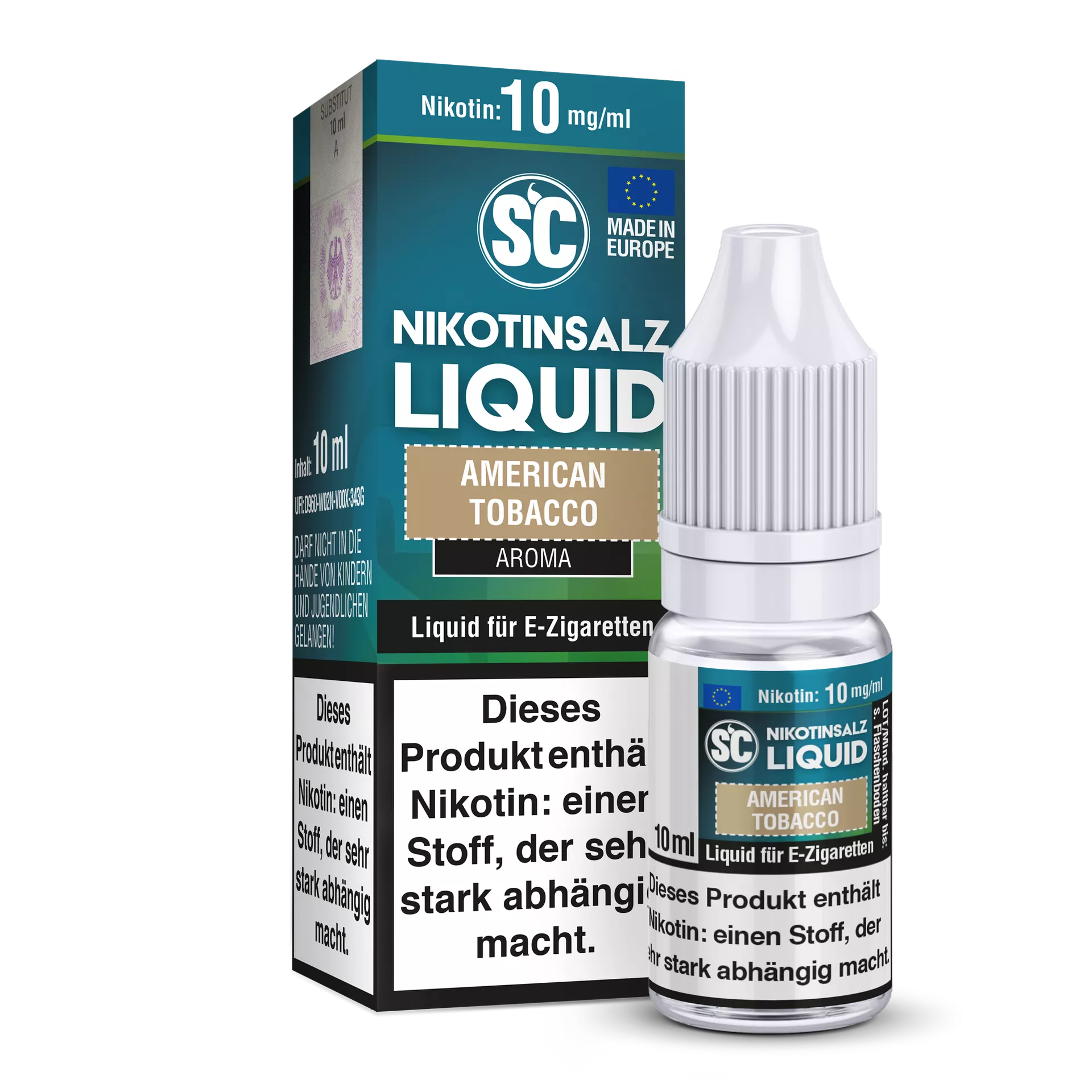 SC Nikotinsalz Liquid 10mg/ml - American Tobacco 
