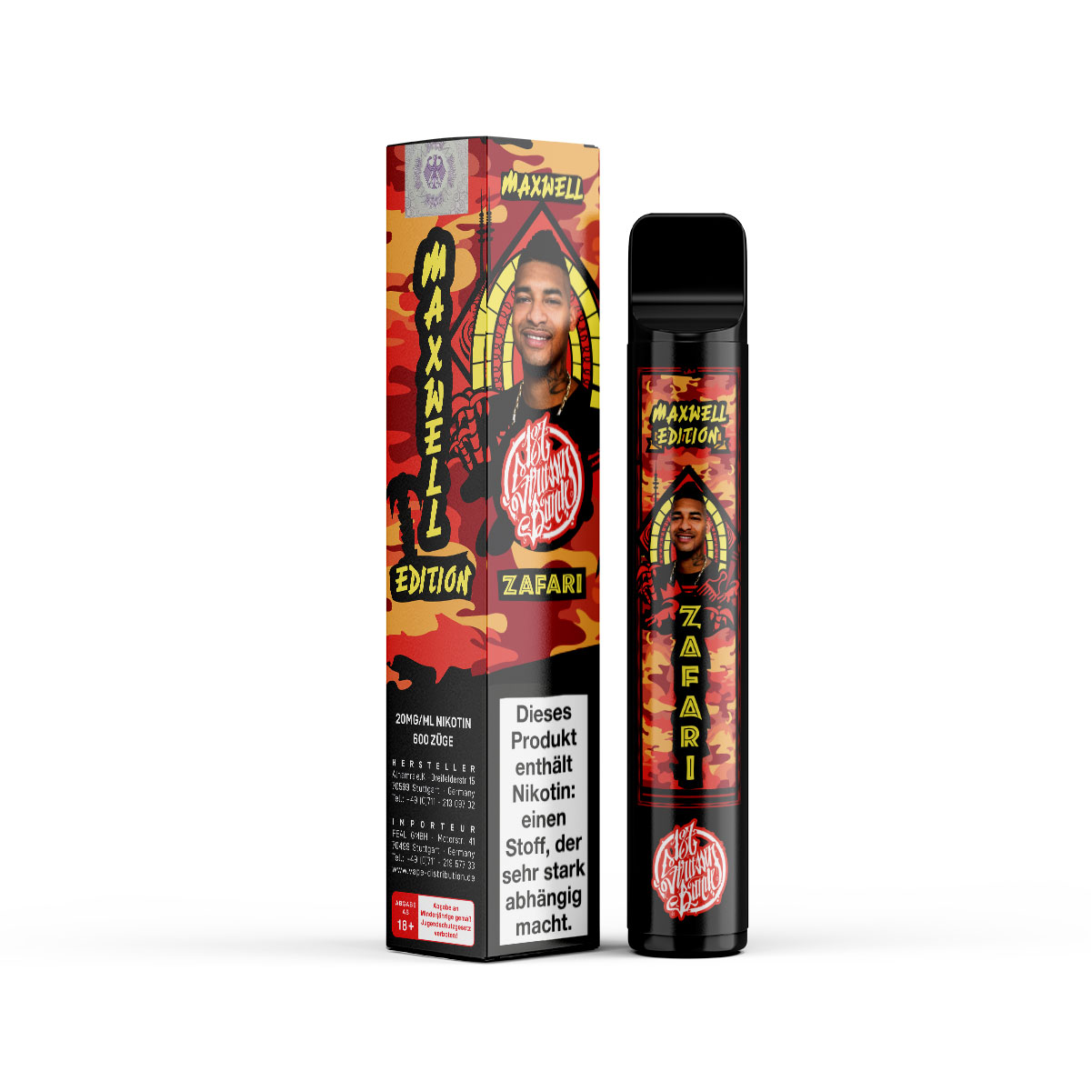 187 Strassenbande Zafari Maxwell Edition Einweg E-Zigarette 20mg/ml
