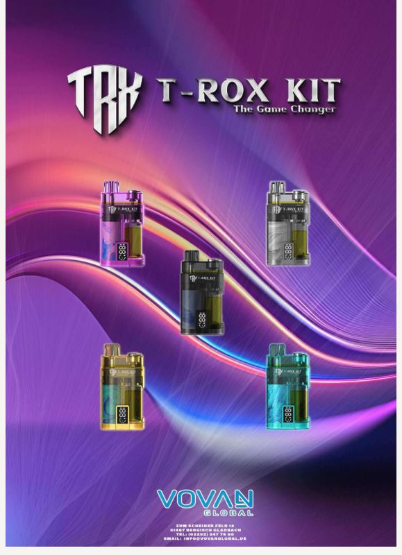T-ROX Game Changer Kit 10ml Pod System - Grey