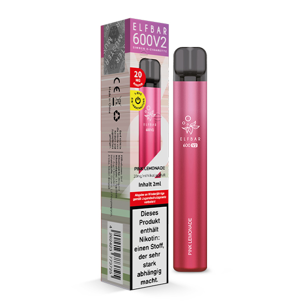 ELFBAR 600 Pink Lemonade Einweg E-Zigarette 20mg/ml