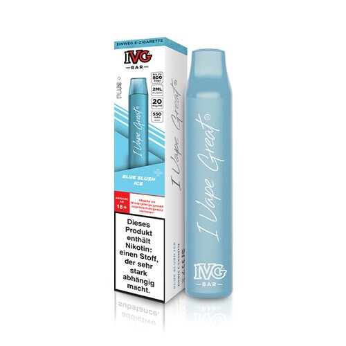 IVG BAR Blue Slush ICE Einweg E-Zigarette 20mg/ml *Abverkauf*