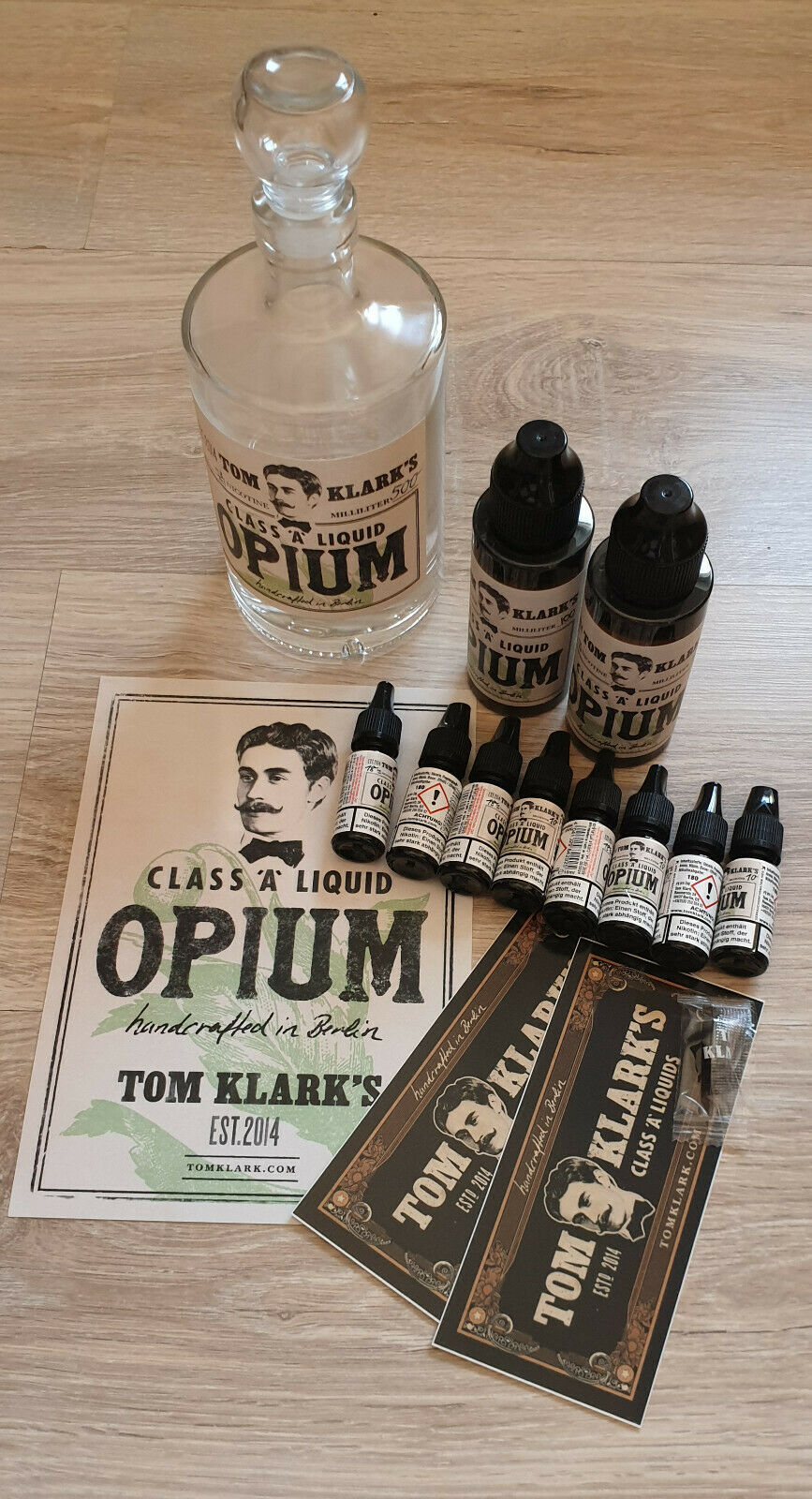 TOM KLARK Opium Premium Liquid 240ml - 6mg inkl. Glasflasche *Spezial nur 1 x verfügbar!*