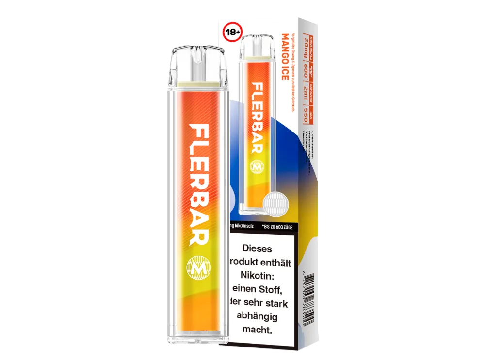 FLERBAR | Mango ICE E Zigarette mit Nikotin 20mg/ml