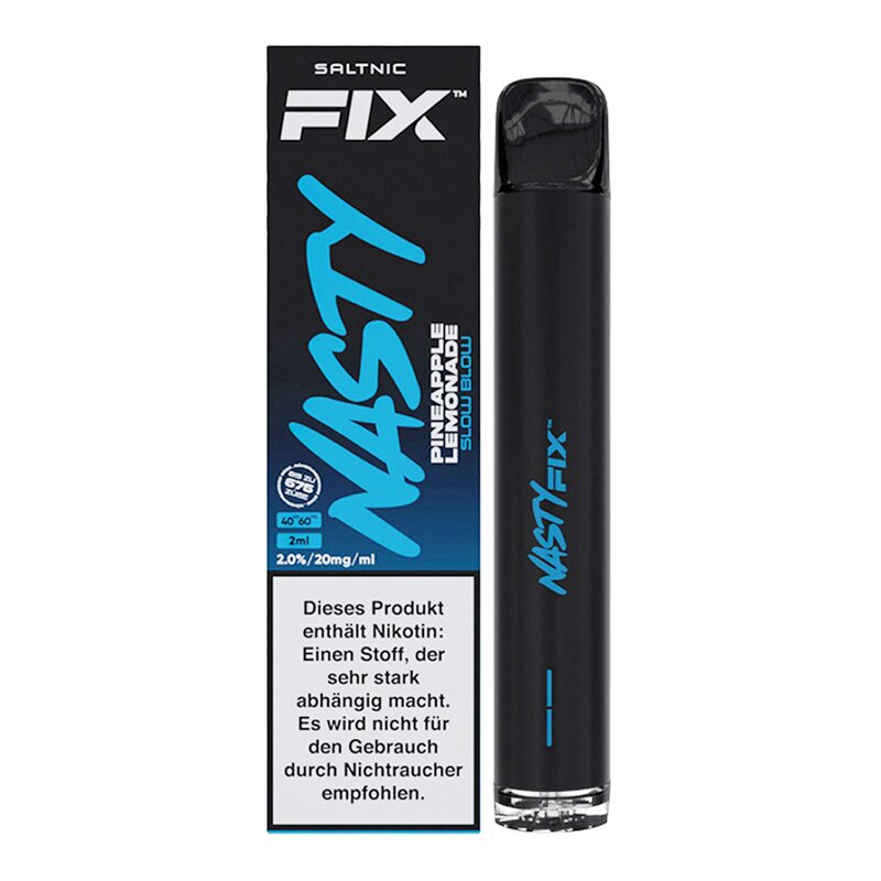 NASTY FIX - Einweg E Zigarette - Vape Pen 20mg/ml bis zu 675 Züge - SLOW BLOW