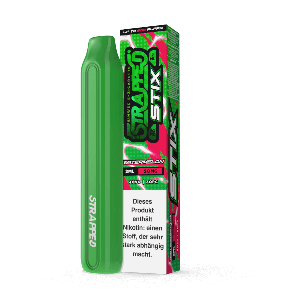 Strapped STIX Watermelon Einweg E-Zigarette 20mg/ml *Abverkauf*