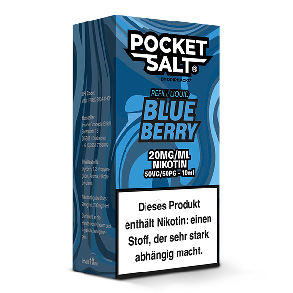 Pocket Salt Blueberry Nikotinsalz Liquid 20mg/ml by Drip Hacks