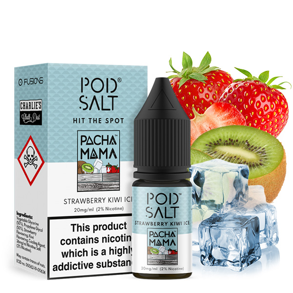 Pod Salt Fusion Pacha Mama - Strawberry Kiwi Ice Liquid (50/50) 20mg 10ml