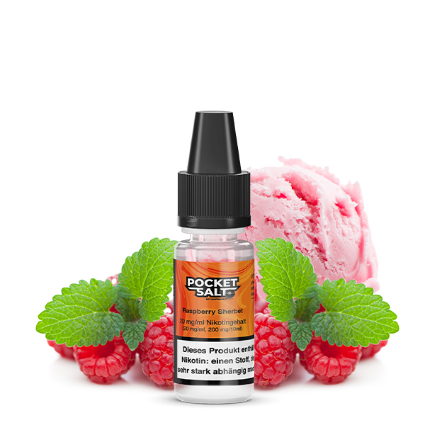 Pocket Salt Raspberry Sherbet Nikotinsalz Liquid 20mg/ml by Drip Hacks