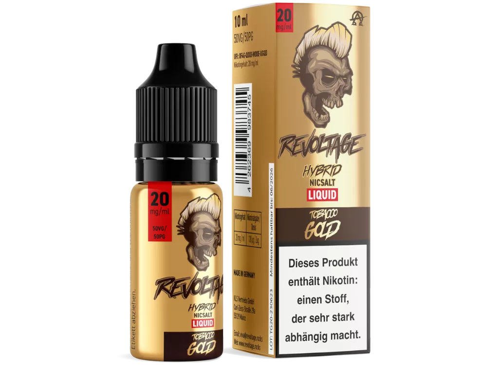 REVOLTAGE Tobacco Gold 20mg/ml Liquid 10ml