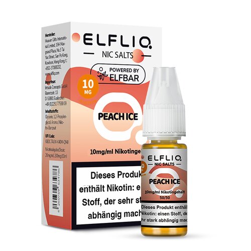 ELFLIQ PEACH ICE Nikotinsalz Liquid 10mg/ml