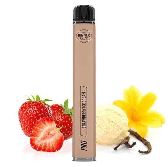 STRAWBERRY ICE CREAM - Dinner Lady Vape Pen Pro Einweg E-Zigarette 20mg/ml
