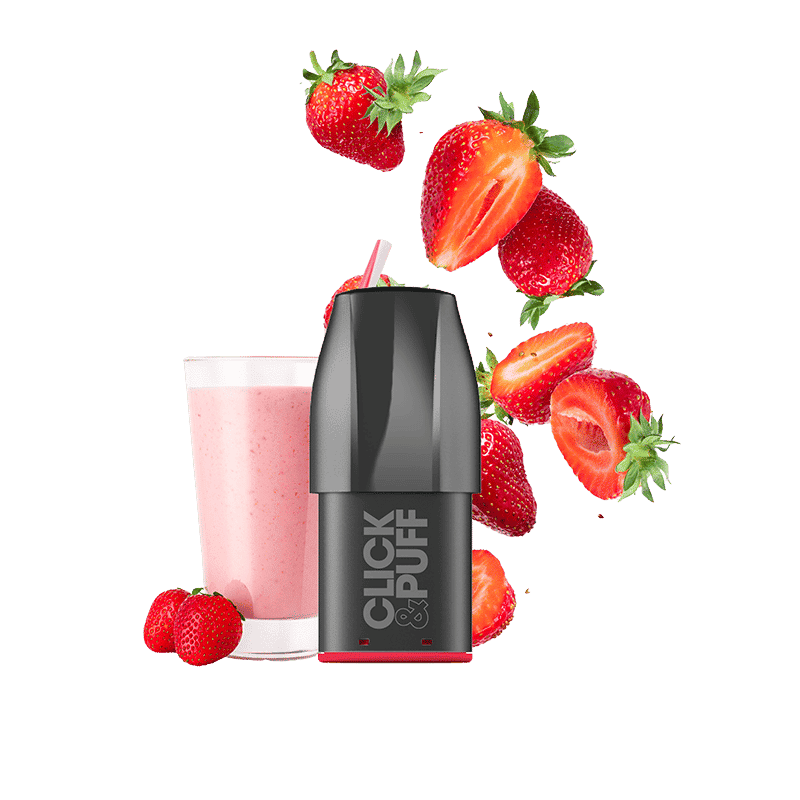 X-BAR Click & Puff Prefilled Pod 20mg/ml - Strawberry Milkshake