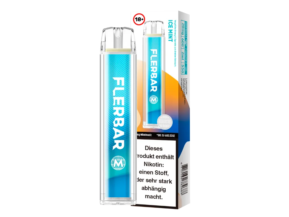 FLERBAR | Einweg E Zigarette mit Nikotin ICE Mint 20mg/ml