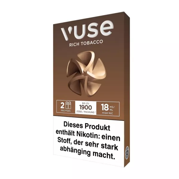 VUSE Pro Pods Rich Tobacco 18mg/ml - 2 Stück pro Packung