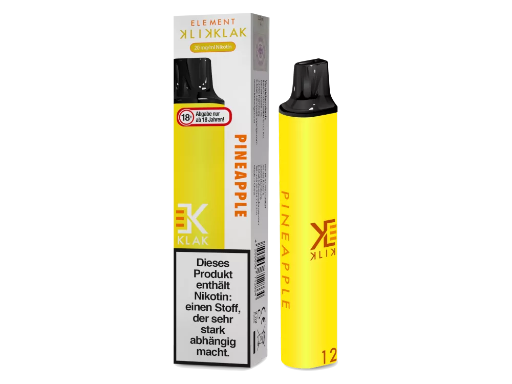 KLIK KLAK Pineapple Einweg E-Zigarette 20mg/ml