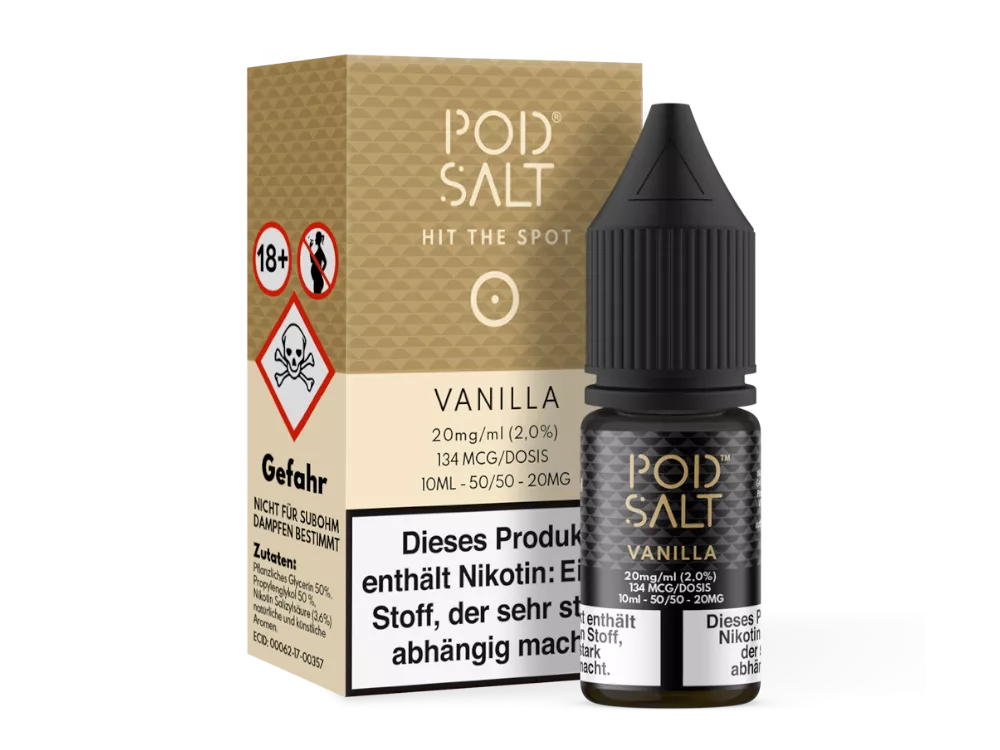 PODSALT Core Vanilla Liquid (50/50) 20mg 10ml