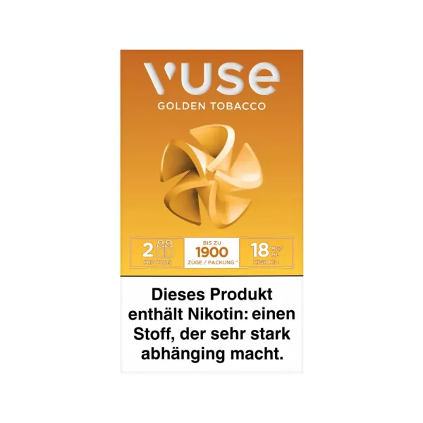 VUSE Pro Pods Golden Tobacco 18mg/ml - 2 Stück pro Packung