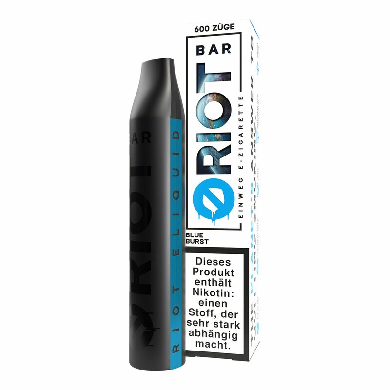 RIOT BAR - Einweg E Zigarette - Disposable - BLUE BURST 0mg - ohne Nikotin