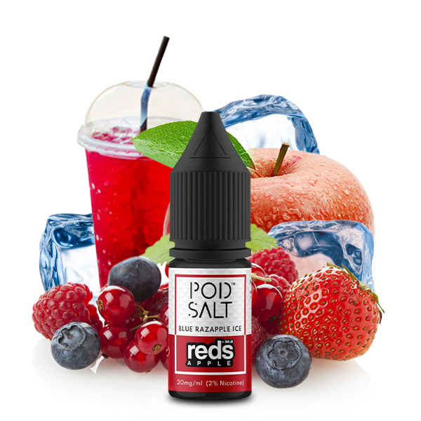 POD SALT FUSION Reds Apple Blue Razapple ICE Nikotinsalz Liquid 10ml - 20mg
