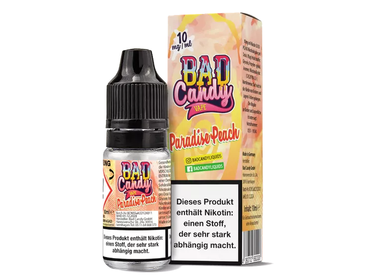 BAD CANDY Paradise Peach 10mg/ml Liquid 10ml