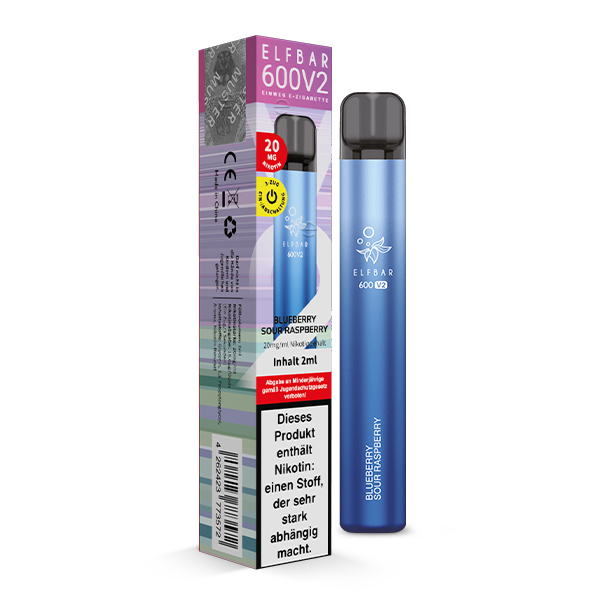 ELFBAR 600 V2 Blueberry Sour Raspberry Einweg E-Zigarette