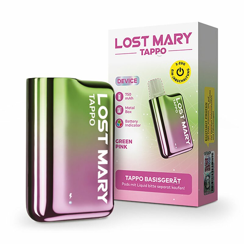 Lost Mary TAPPO Basisgerät Akku Green Pink