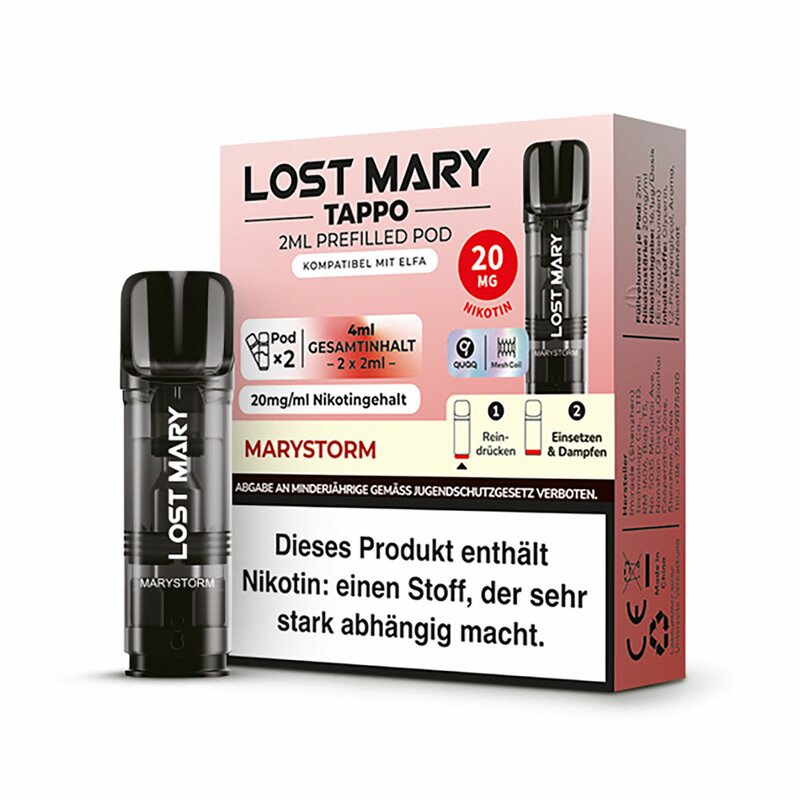Lost Mary TAPPO Pods Marystorm 20mg/ml