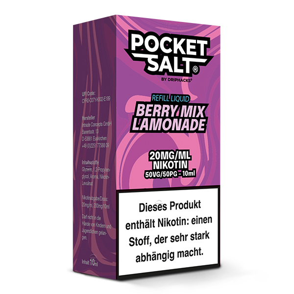 Pocket Salt Berry Mix Lemonade Nikotinsalz Liquid 20mg/ml by Drip Hacks