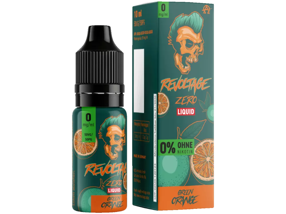 REVOLTAGE Green Orange Liquid 10ml Nikotinfrei