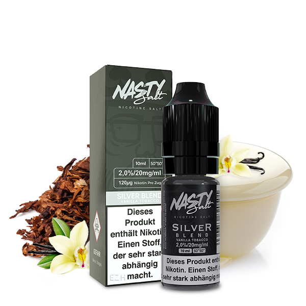 NASTY JUICE Silver Blend Tobacco Nikotinsalz Liquid 10ml - 20mg