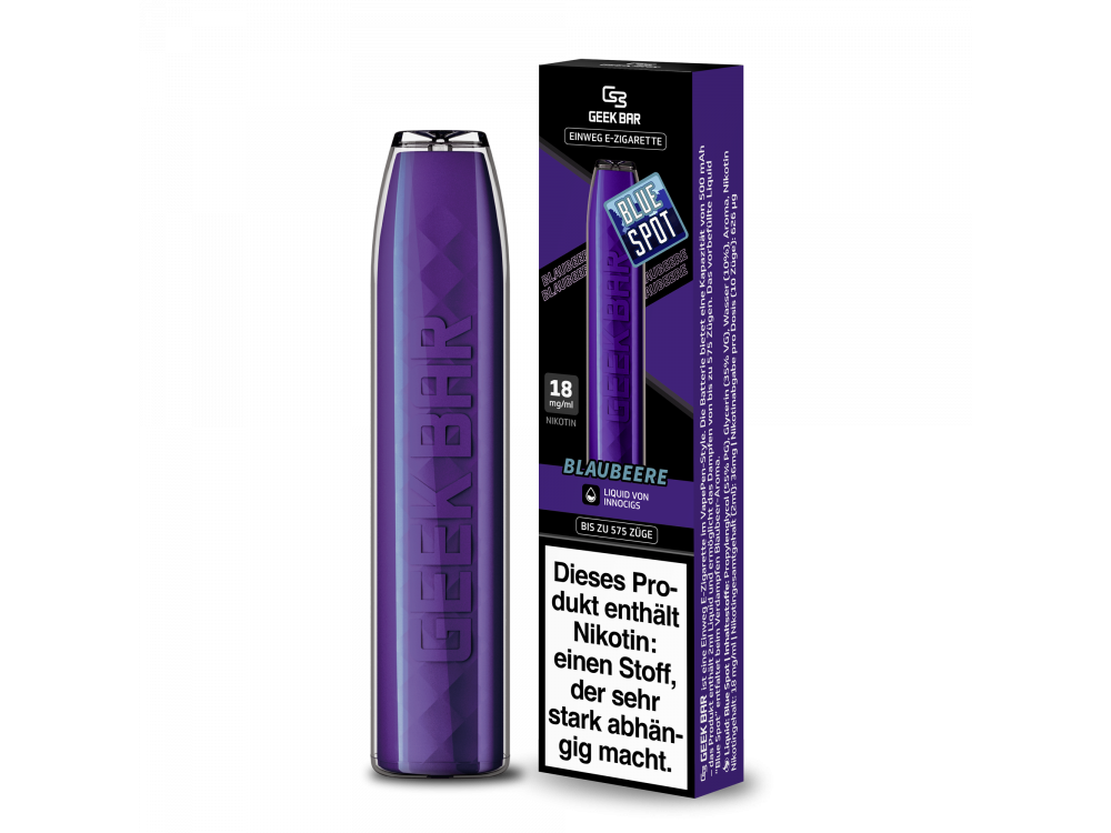 GEEKVAPE - GEEK BAR Einweg E-Zigarette 18mg/ml - BLUE SPOT