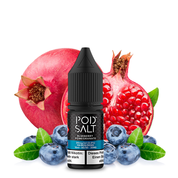 PODSALT Fusion Blueberry Pomegranate Liquid (50/50) 20mg 10ml