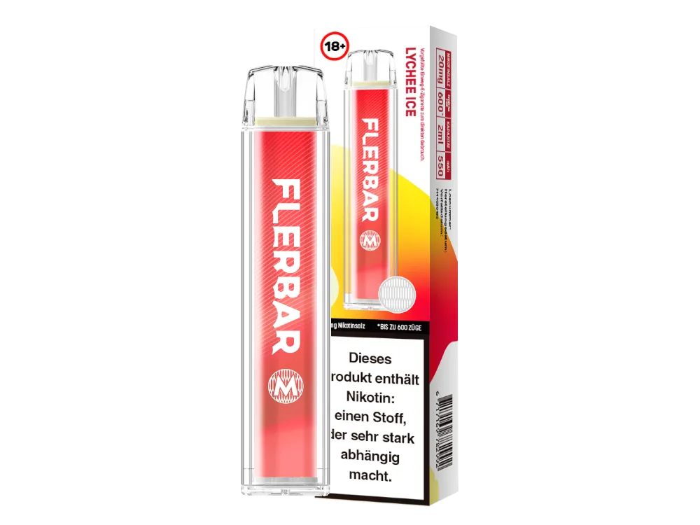 FLERBAR | Lychee ICE E Zigarette mit Nikotin 20mg/ml