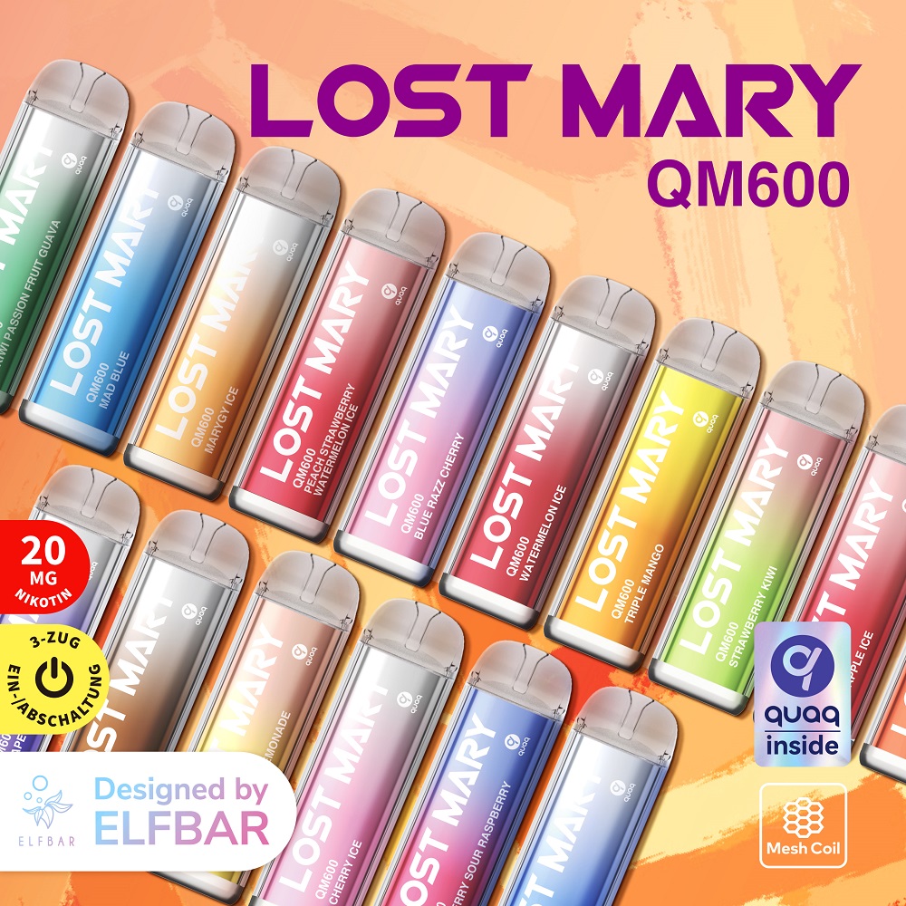 LOST MARY Red Apple Ice Einweg E-Zigarette 20g/ml QM600 *Abverkauf*