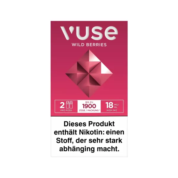 VUSE Pro Pods Wild Berries 18mg/ml - 2 Stück pro Packung