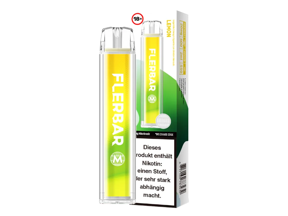 FLERBAR | Lemon Einweg E Zigarette mit Nikotin 20mg/ml
