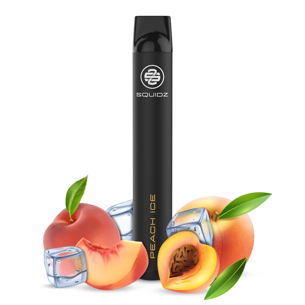 SQUIDZ  Einweg E-Shisha E-Zigarette 20mg/ml bis 700 Züge  - Peach ICE