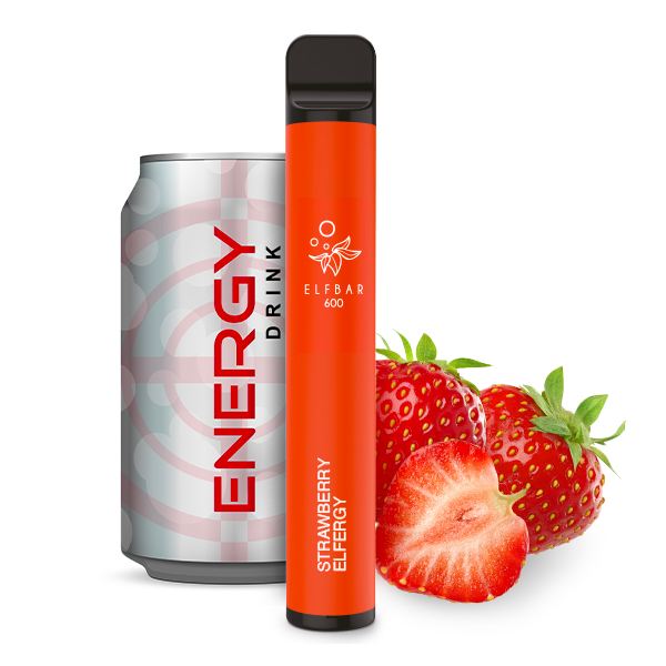 ELF BAR 600 Einweg E-Zigarette Vape Pen 20mg/ml Strawberry Elfergy