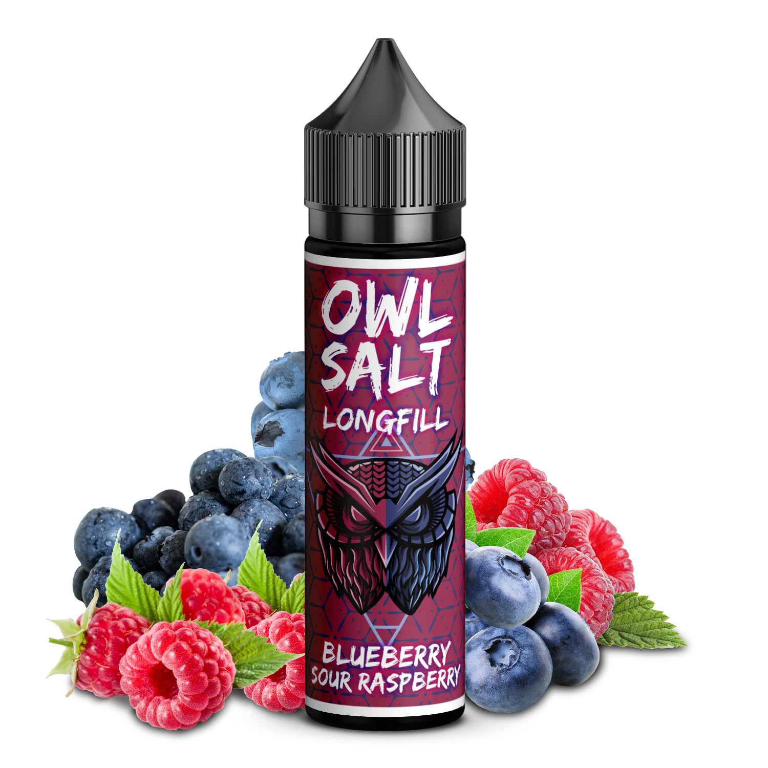 OWL Salt Blueberry Sour Raspberry Overdosed Aroma Longfill 10ml