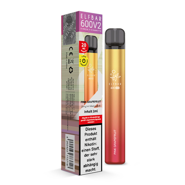 ELFBAR 600 V2 Pink Grapefruit Einweg E-Zigarette
