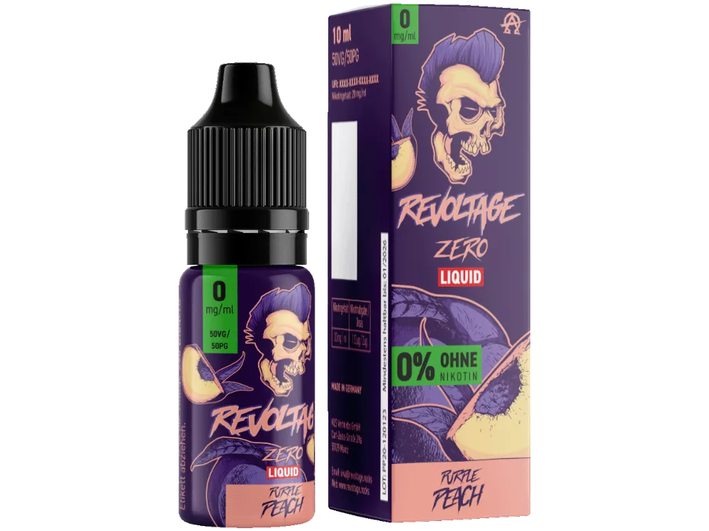 REVOLTAGE Purple Peach Liquid 10ml Nikotinfrei