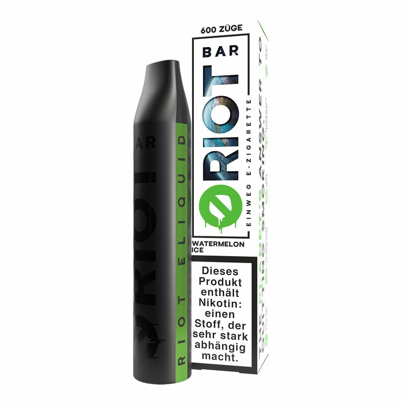 RIOT BAR - Einweg E Zigarette - Disposable - WATERMELON ICE 20mg/ml