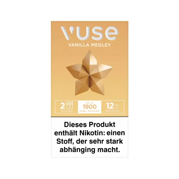 VUSE Pro Pods Vanilla Medley 12mg/ml - 2 Stück pro Packung