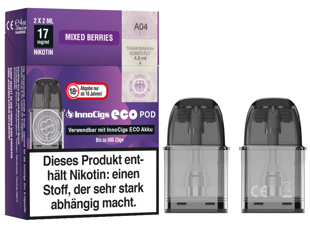INNOCIGS ECO Pods Mixed Berries 17mg/ml 2 Stück