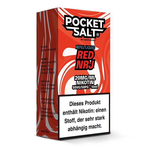 Pocket Salt Red NRJ Nikotinsalz Liquid 20mg/ml by Drip Hacks