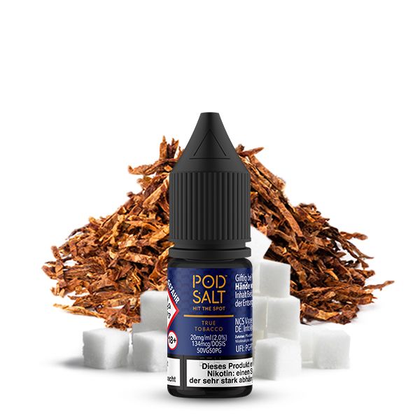 PODSALT Origin True Tobacco Nikotinsalz Liquid (50/50) 20mg/ml 10ml