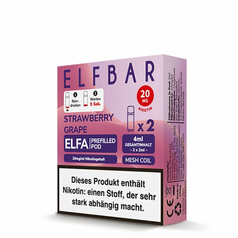 ELFA Pods Strawberry Grape 20mg/ml 2 Stück